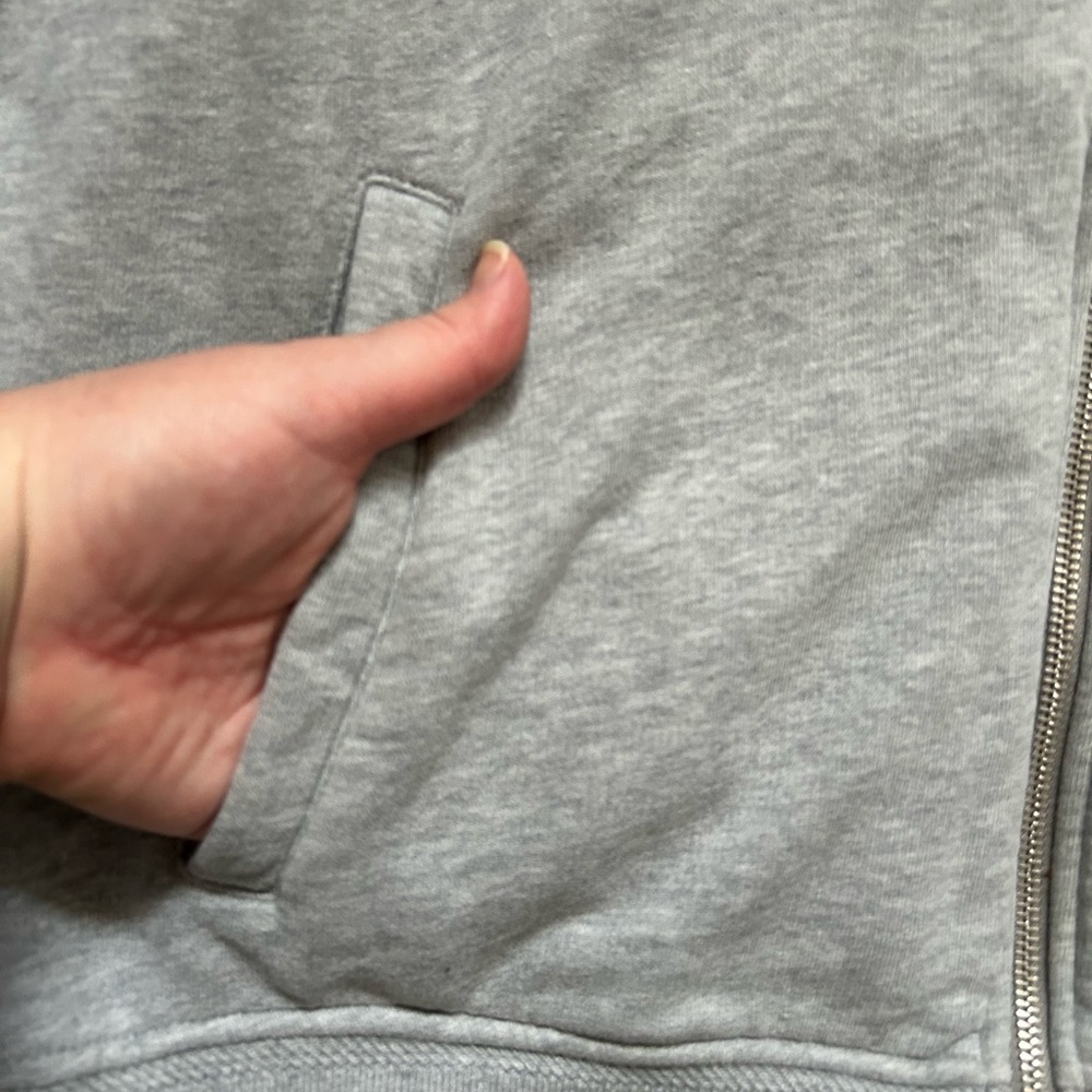 Belstaff Full Zip Sweatshirt Grey 100% Cotton Fleece Casual Sporty Active XXL - Picture 5 of 13